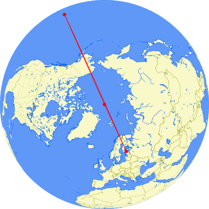 HEL-KOA, over the north pole